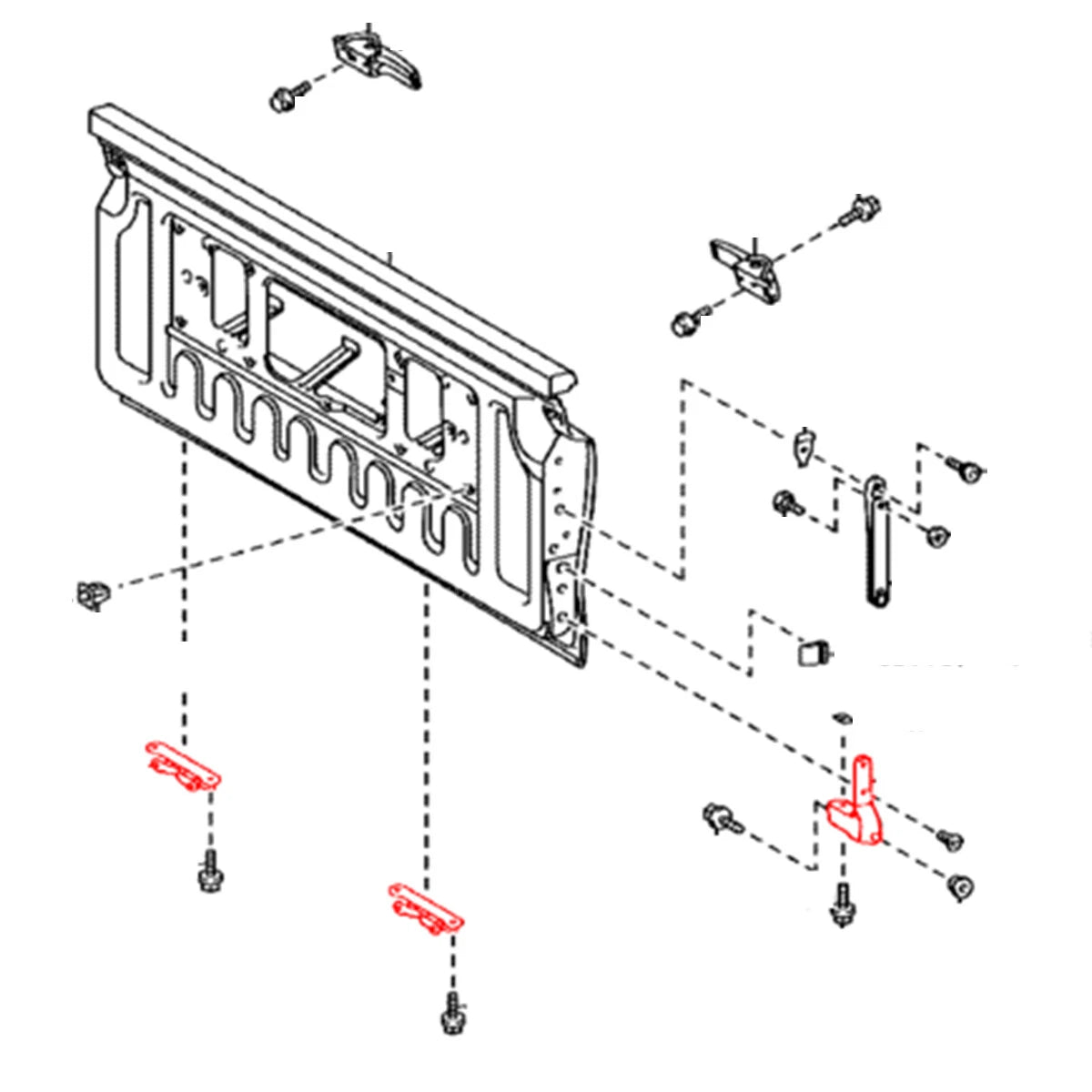 Rear Tail gate Hinge for Toyota Hilux2005-2015