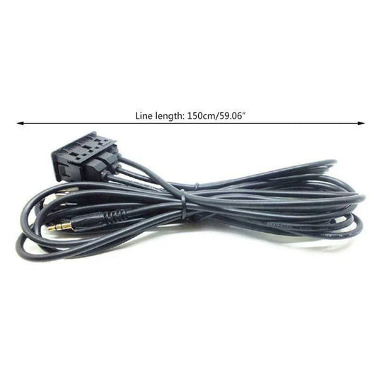 AUX Interface Dual USB Charger Panel Extension Cable Adapter for Car Dash 1.5M