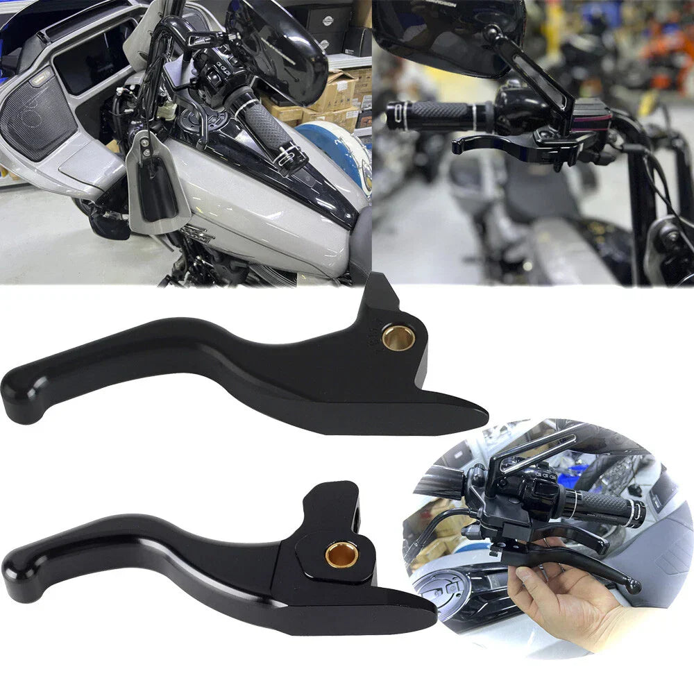 5.4'' & 5.9'' Hand Brake Clutch Levers for Harley Softail Fat Boy (2017)