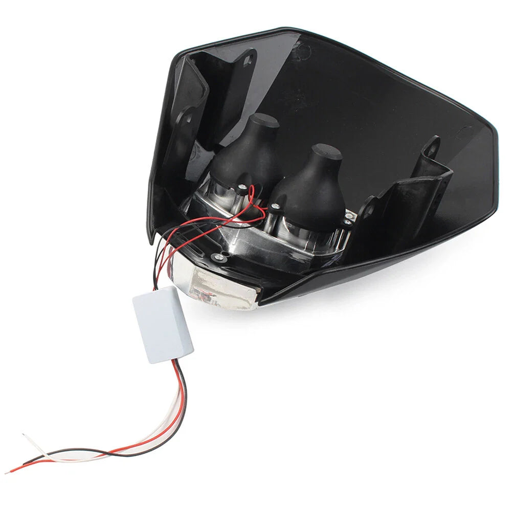 6W LED Headlight Lamp for Universal Dirt Pit Bike Black