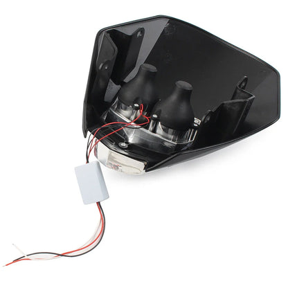 6W LED Headlight Lamp for Universal Dirt Pit Bike Black