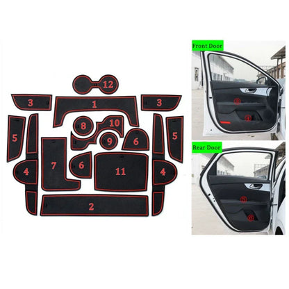 Door Slot Mats Pad Rubber for Kia Forte K3 (2019-2020)