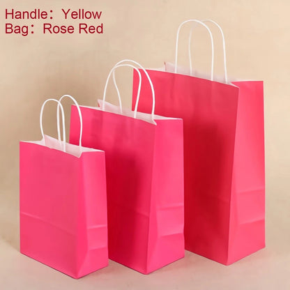 Recyclable Kraft Gift Bag for Holiday Wedding Birthday Party