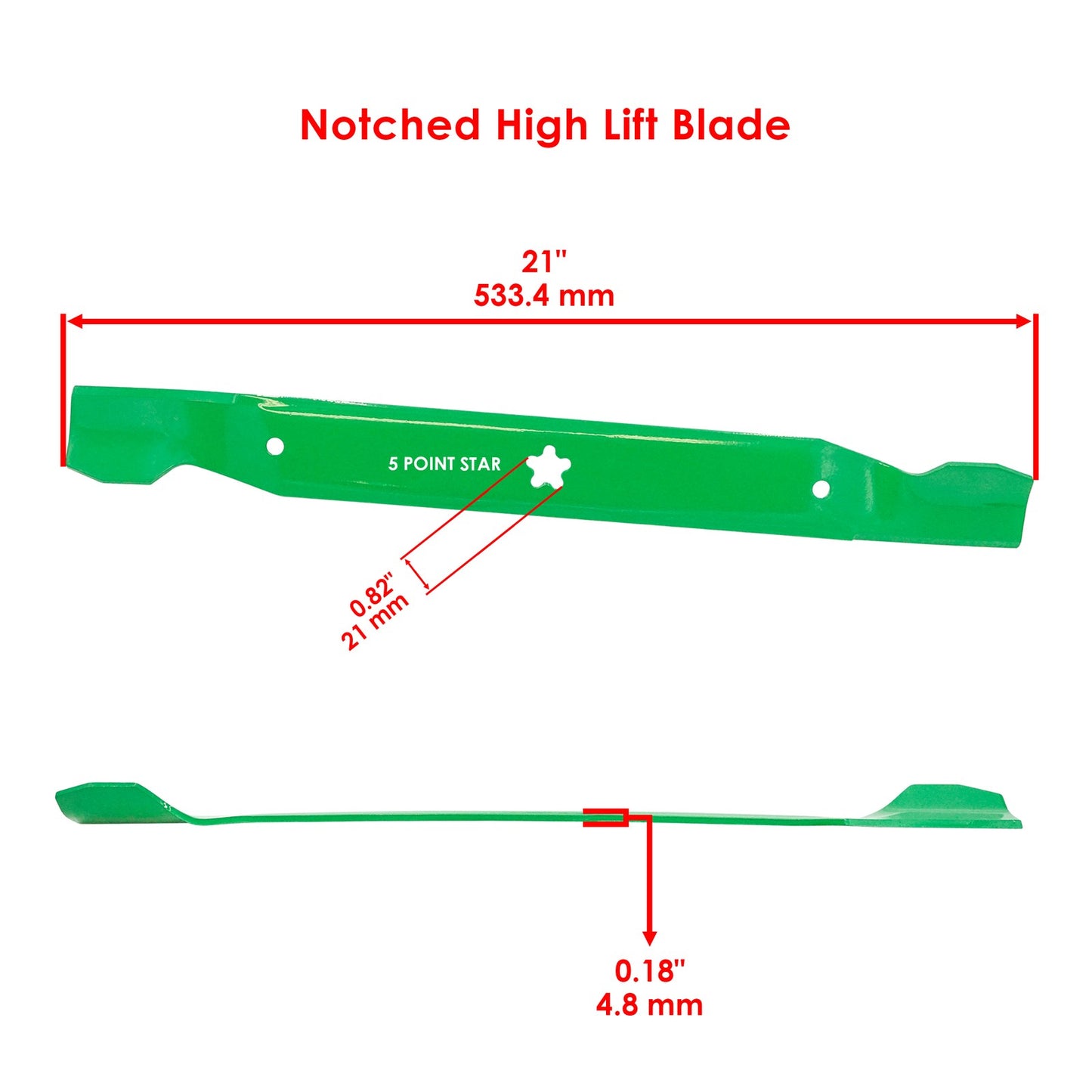 Deck Blade Replacement for Murray 42L13G60X8A 42L15G60X8A (2008–2020)
