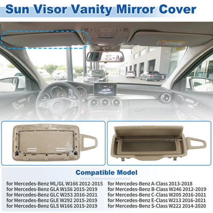 Left Sun Visor Vanity Mirror Cover for Mercedes-Benz GLA/GLE 2015-2019