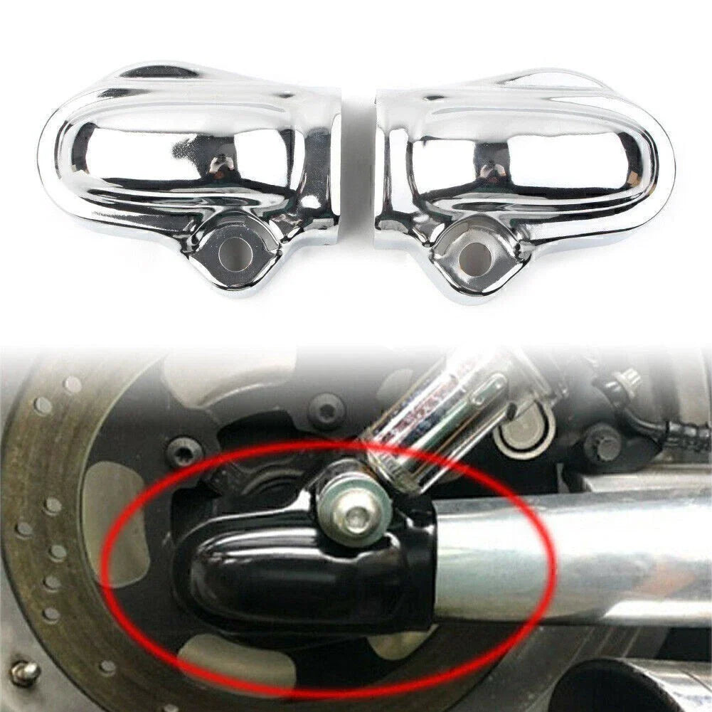 Chrome Rear Axle Nut Covers for Harley V-Rod VRSC Muscle VRSCF (2002-2017)