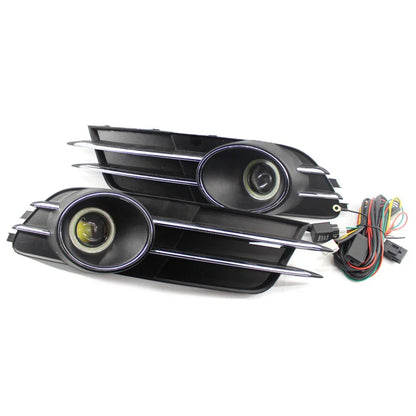 Lower Bumper Fog Light Grille Cover for Audi A6 C7 (2011-2015)