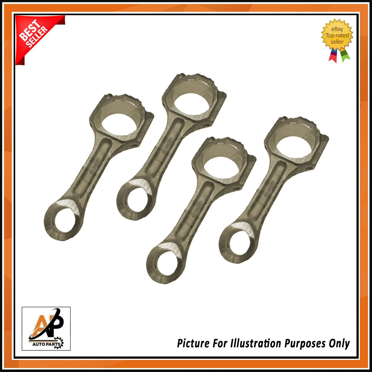 Connecting Rod Set Replacement for Hyundai Kia 2.0 2.2 CRDI (D4EA D4EB) (2000–2009)