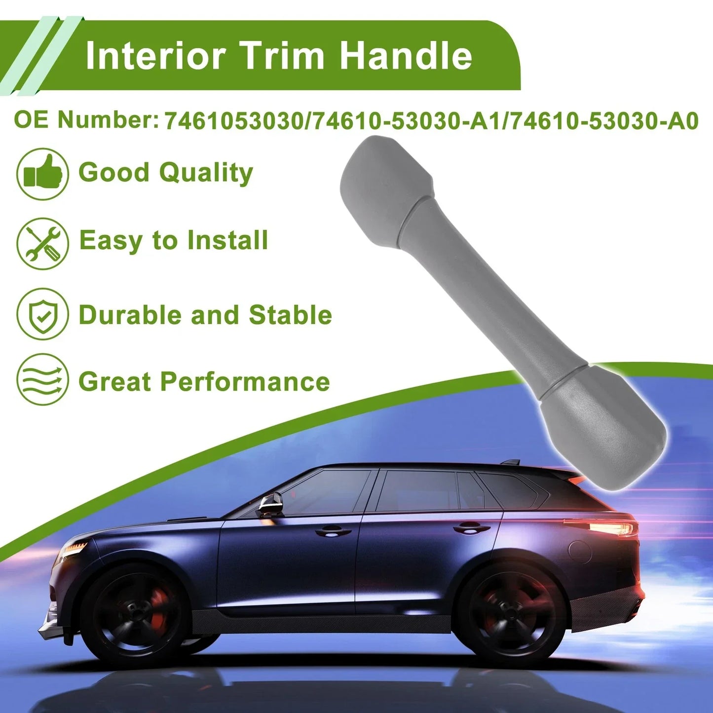 Interior Trim Handle for Lexus IS250 (2006-2015) - A Pillar Grab Handle, Gray