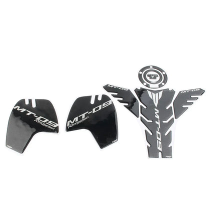 3D Carbon Fiber Tank Pad Traction Decal for Yamaha MT-09 (2014-2023)