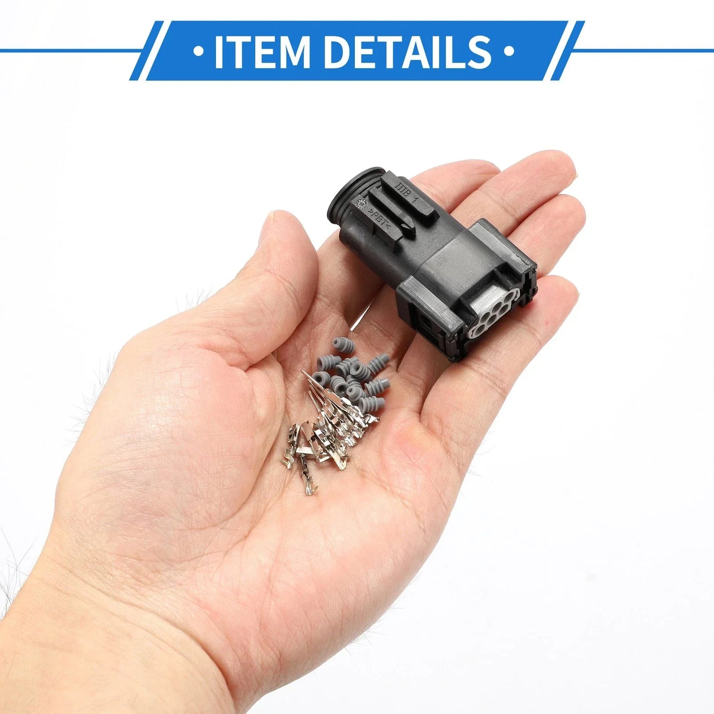6 Pin Throttle Connector Plug for Mercedes-Benz & BMW - 2 x Black Connectors