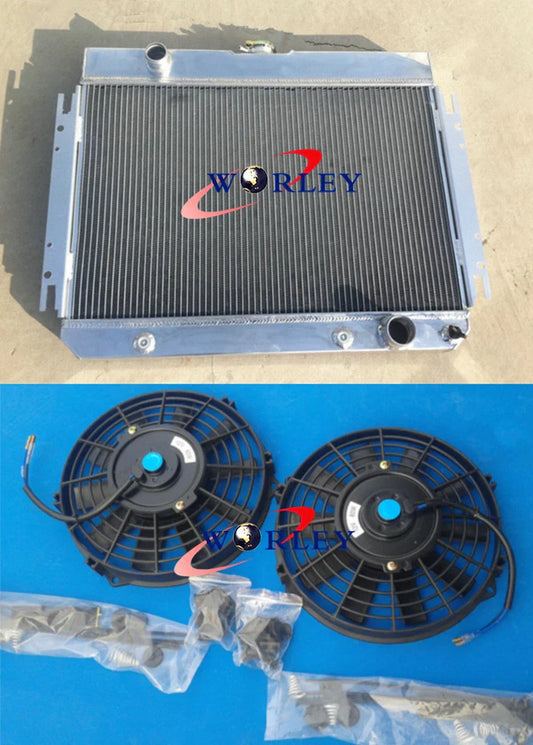 Aluminum Radiator +12" Fan for Chevy Impala, El Camino 1963-1968