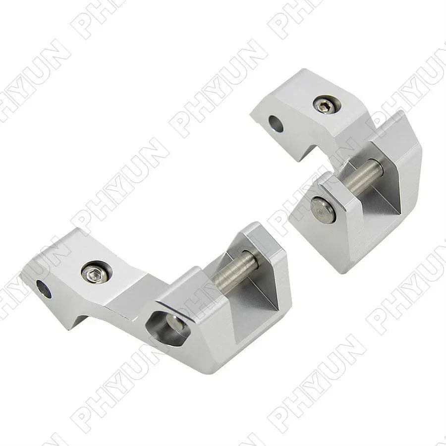 Motorbike Passenger Footrests Lowering Kit Silver for BMW R 1200 RT LC 1250 RT