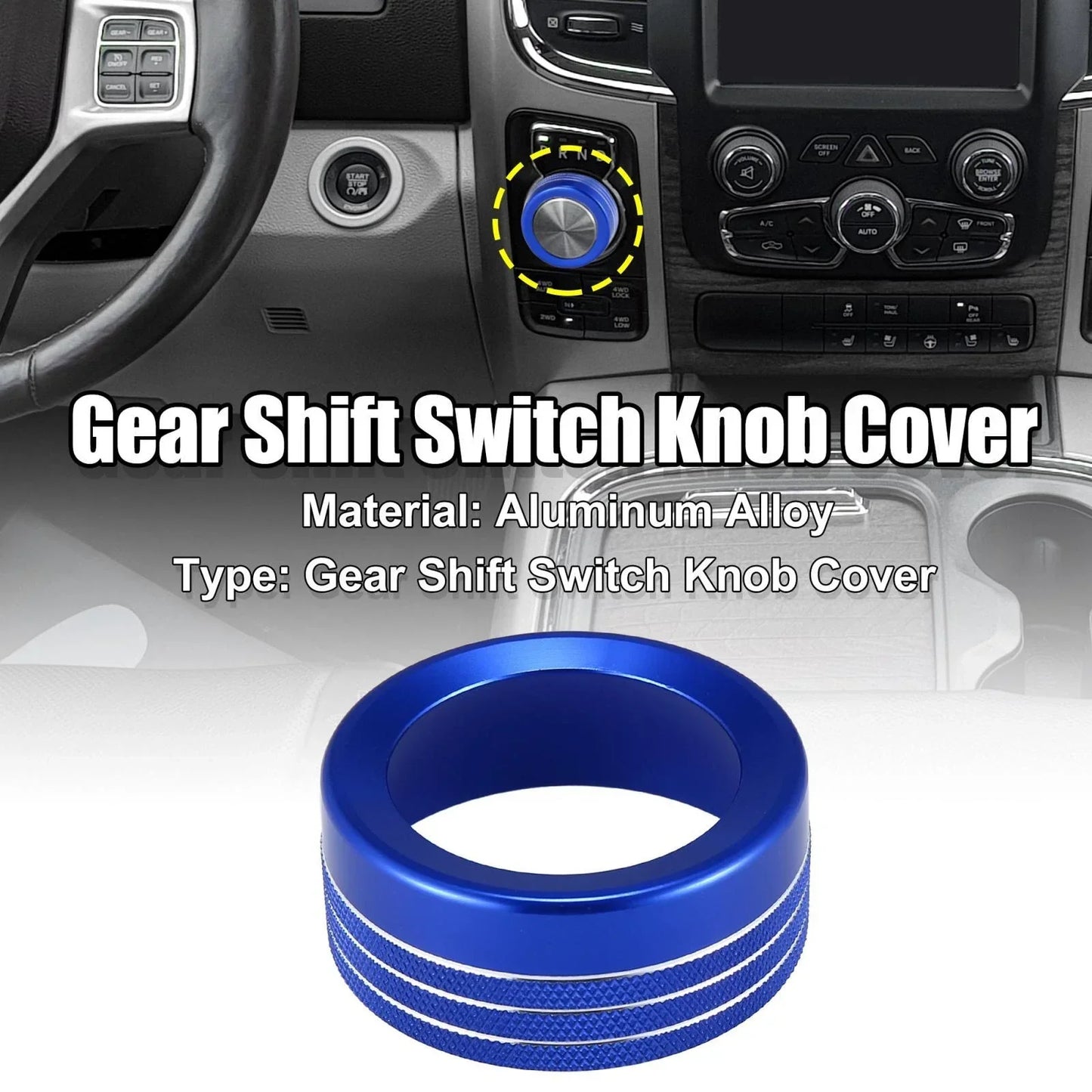 Dodge Ram Gear Shift Knob Cover Decoration 2013-2017 - Blue