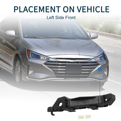 Left Front Bumper Retainer Bracket for Hyundai Santa Fe (2007-2009)