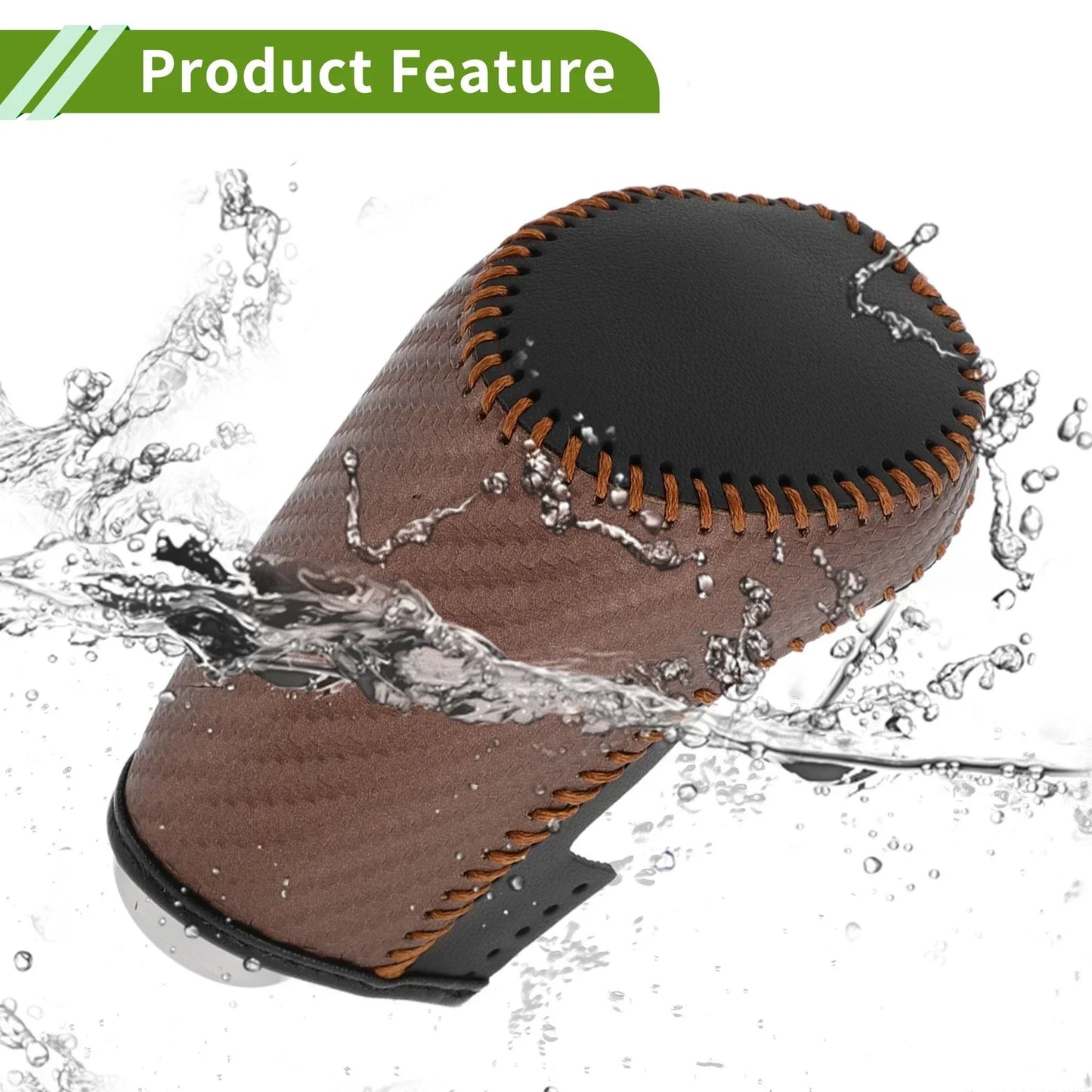 Gear Shift Knob Cover for Chevrolet Malibu Brown Carbon Fiber (2016-2023)