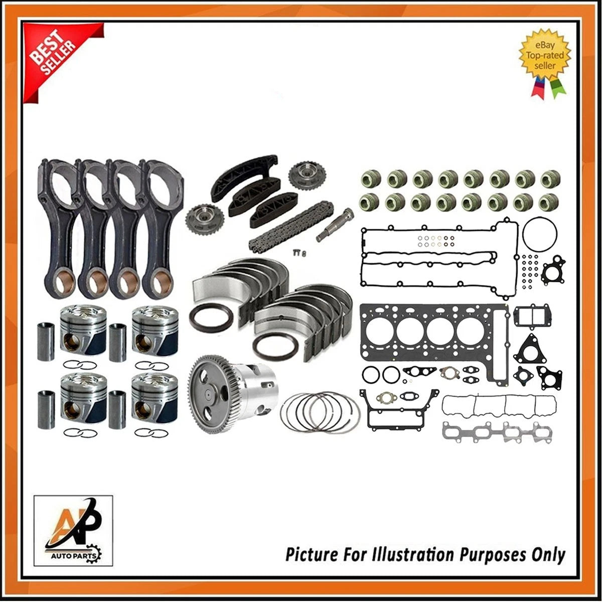 Engine Rebuild Kit OEM Replacement for Mercedes-Benz Sprinter 2.2 (2010–2018)