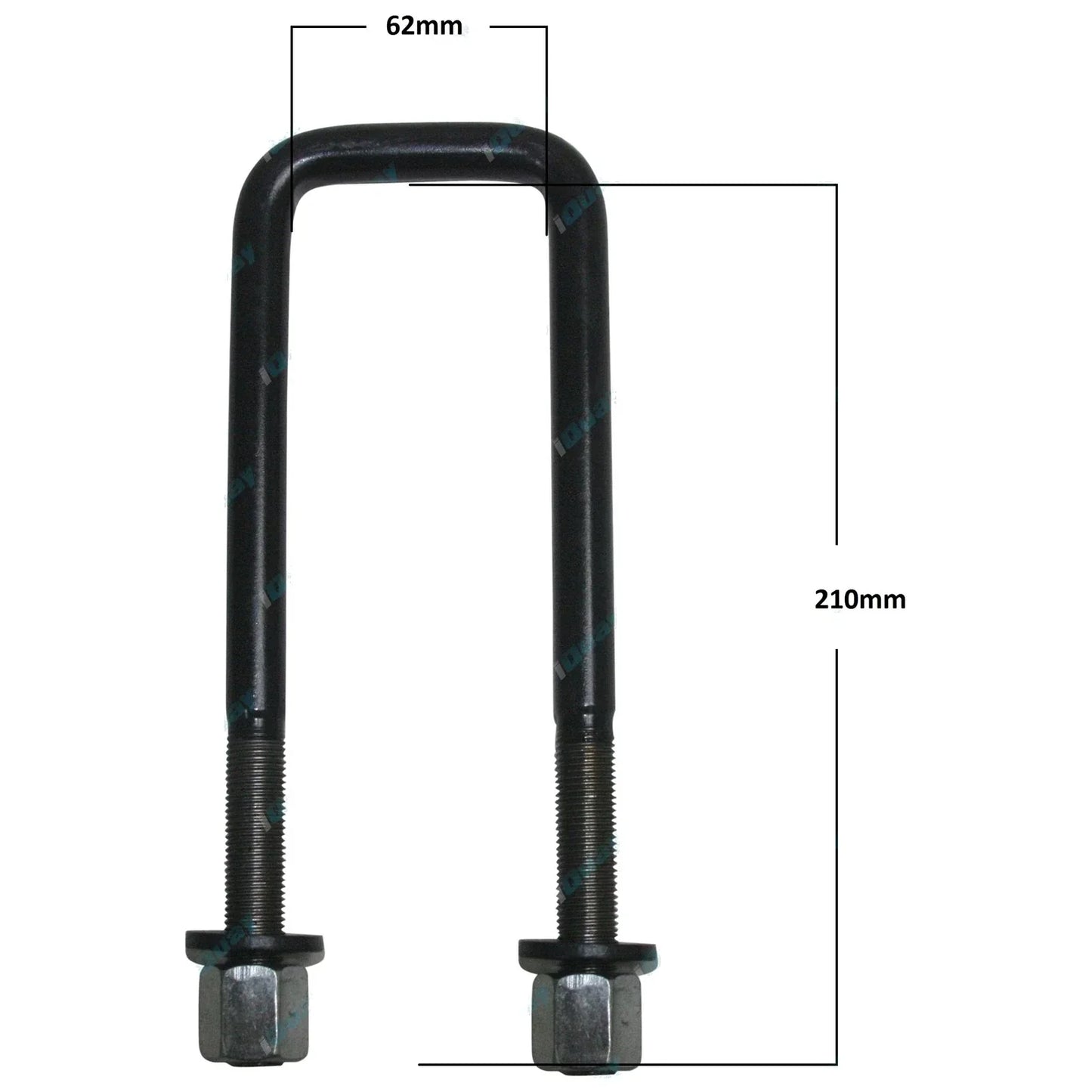 4 x Extended Rear U-Bolts for Toyota Hilux KUN26 4X4 Ute (2005-2014)