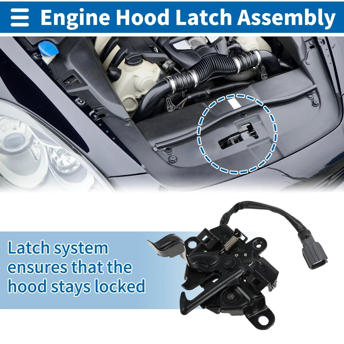 Hood Latch Assembly for Lexus GX460 (2018-2019) - 1 x Quality Replacement