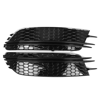 Honeycomb Front Bumper Fog Light Grille for Audi A6 C7 Sedan (2012-2015)