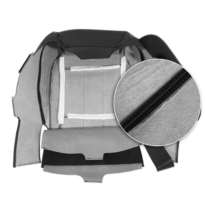 Black Faux Leather Seat Bottom Cover for Dodge Ram