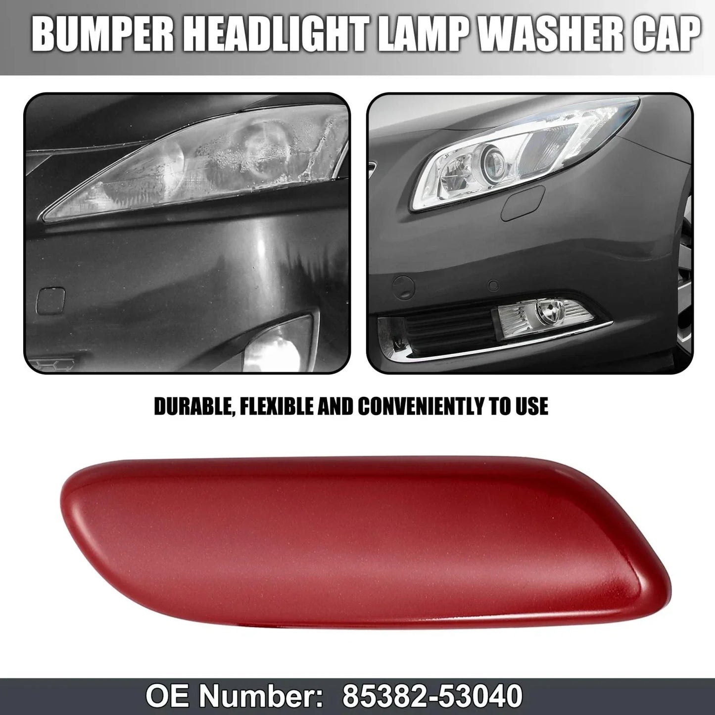 Right Headlight Washer Nozzle Cover for LEXUS IS250 IS300 (2006-2008) Red