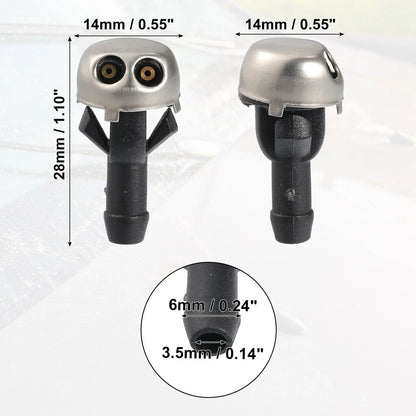 Windshield Wiper Washer Nozzle Spray Jet for Mercedes-Benz (1980-1989)