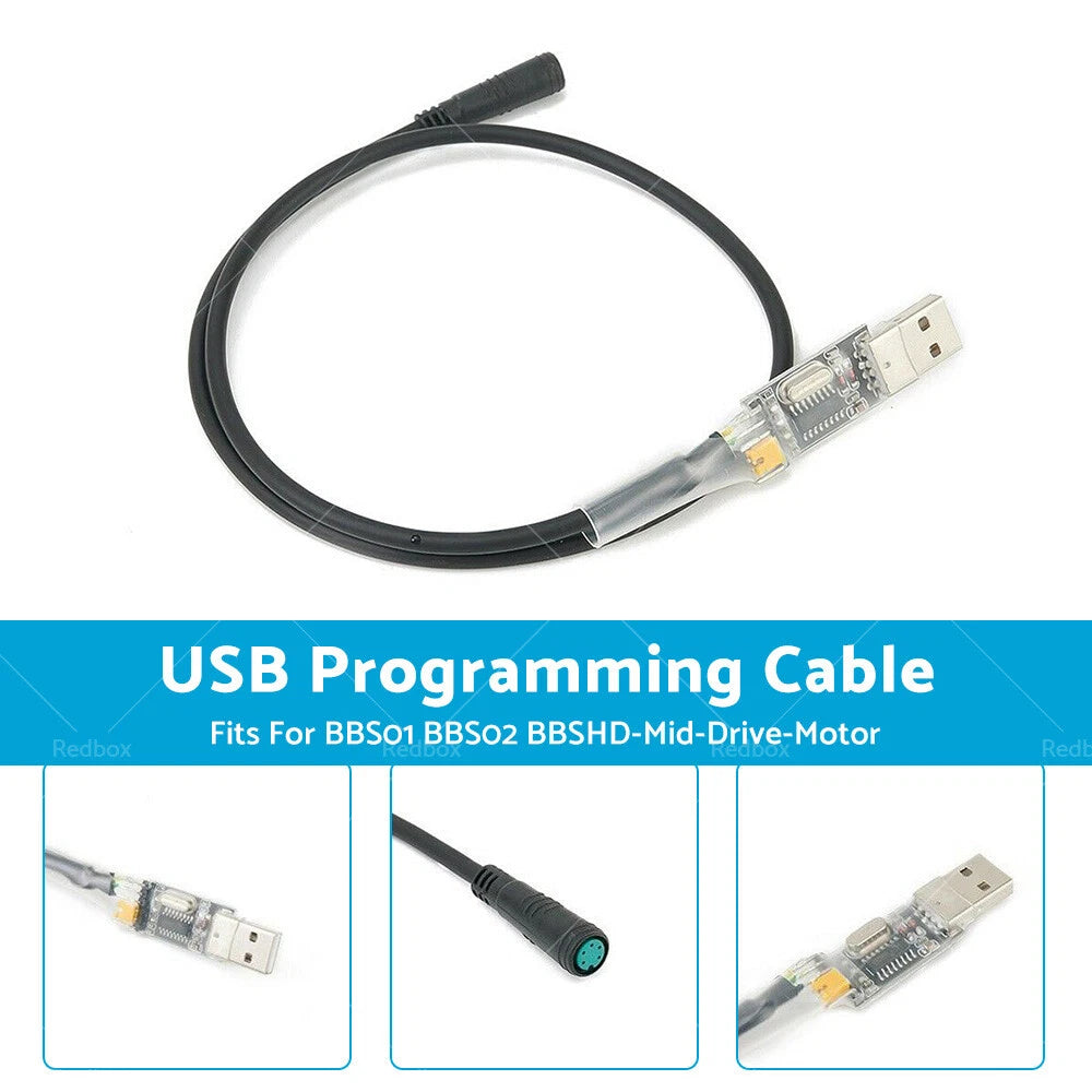 5Pin USB Cable for Bafang BBS01 BBS02 BBSHD Mid Drive Motor