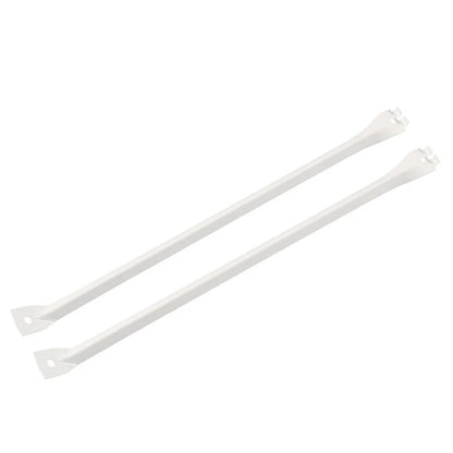 White Metal Support Brackets for 12" Wire Shelving