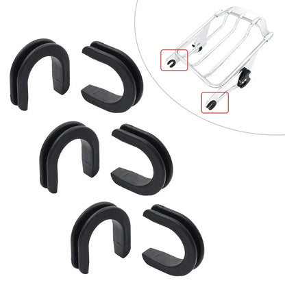 6 x Luggage Rack Backrest Side Plate Mounting Brackets for Harley