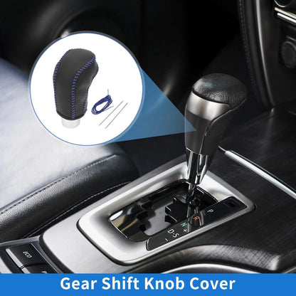 Car Gear Shift Knob Cover for Hyundai Tucson (2015-2018) - Black Blue