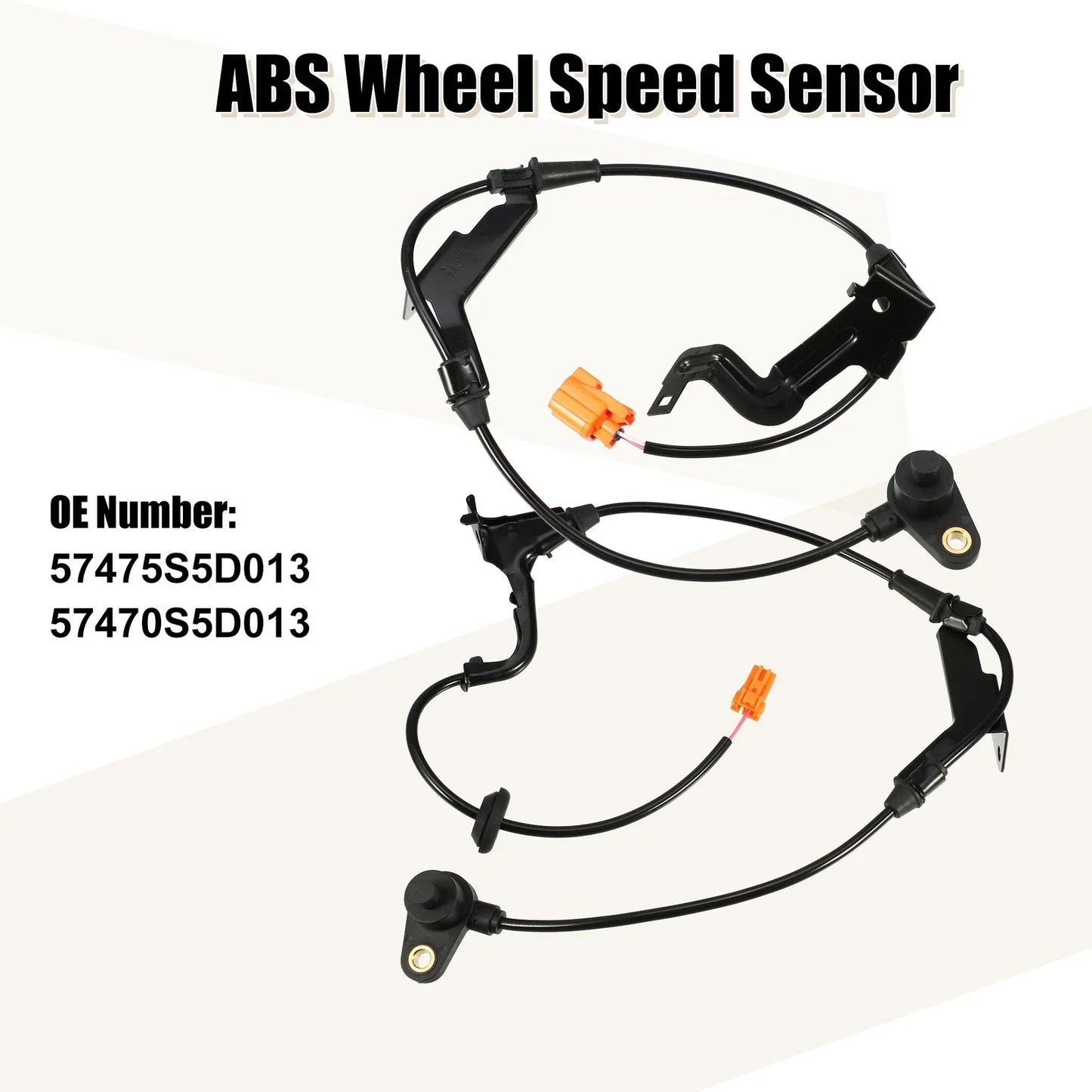 2 x ABS Wheel Speed Sensors for Honda Civic (2001-2005)
