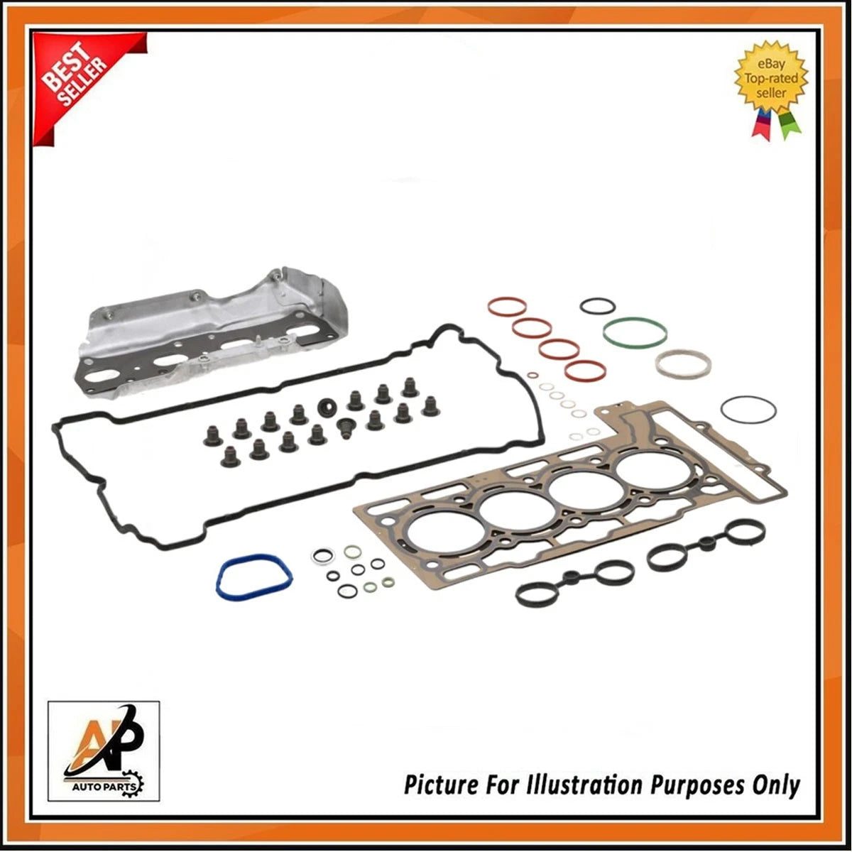 Head Gasket Kit and Head Bolt Set for MINI Cooper S R56 R57 R58 (2007–2015)