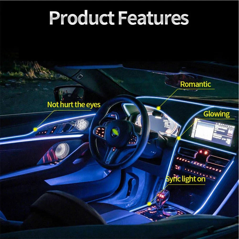 LED Interior Strip Lights for Car - Universal Fit (No Year Specified)