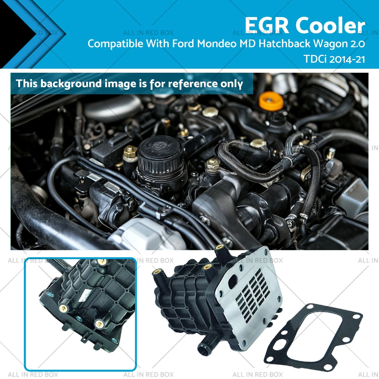 EGR Cooler & Gasket for Ford Mondeo MD Hatchback Wagon 2.0 TDCi (14-21)