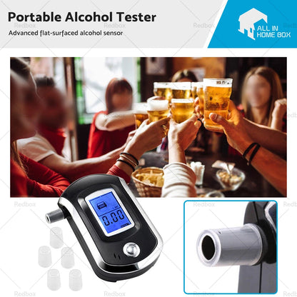 Portable Digital Breath Tester Alcohol Breathalyser for Personal Use