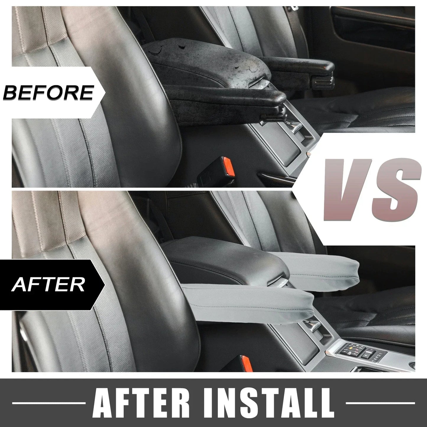 Car Armrest Covers for Honda Odyssey (2000-2011) - 1 Pair, Gray