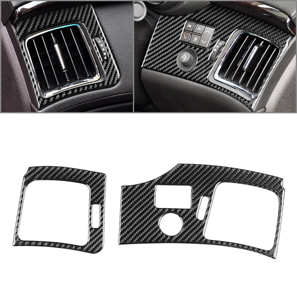 Carbon Fiber Side Air Vent Cover Trim for Cadillac CTS (2008-2013)