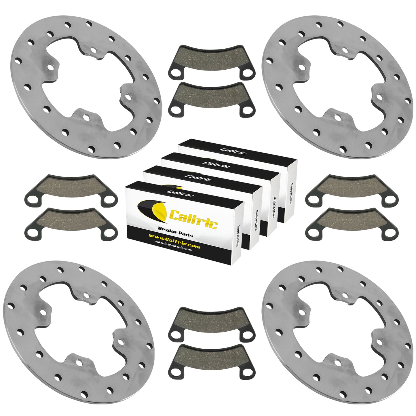 Brake Pad w Brake Disc Rotor Replacement for John Deere RSX860i (2019–2023)