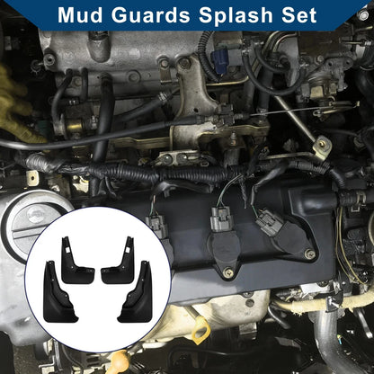Mud Flaps Splash Guards Set for Mercedes-Benz C Class (2011-2014)