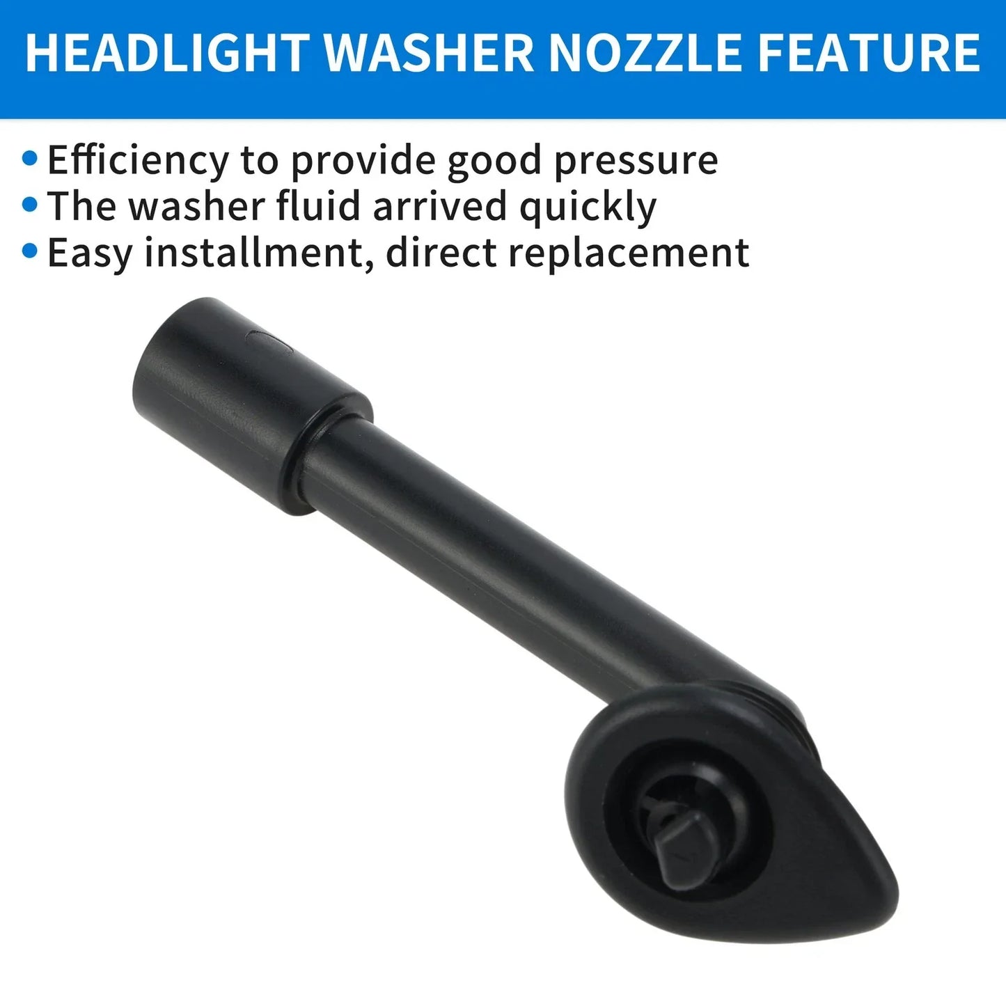 Left Right Side Headlight Washer Nozzles for Porsche 911 (1978-1986)