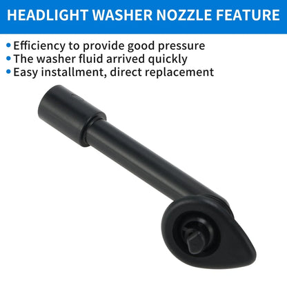 Left Right Side Headlight Washer Nozzles for Porsche 911 (1978-1986)