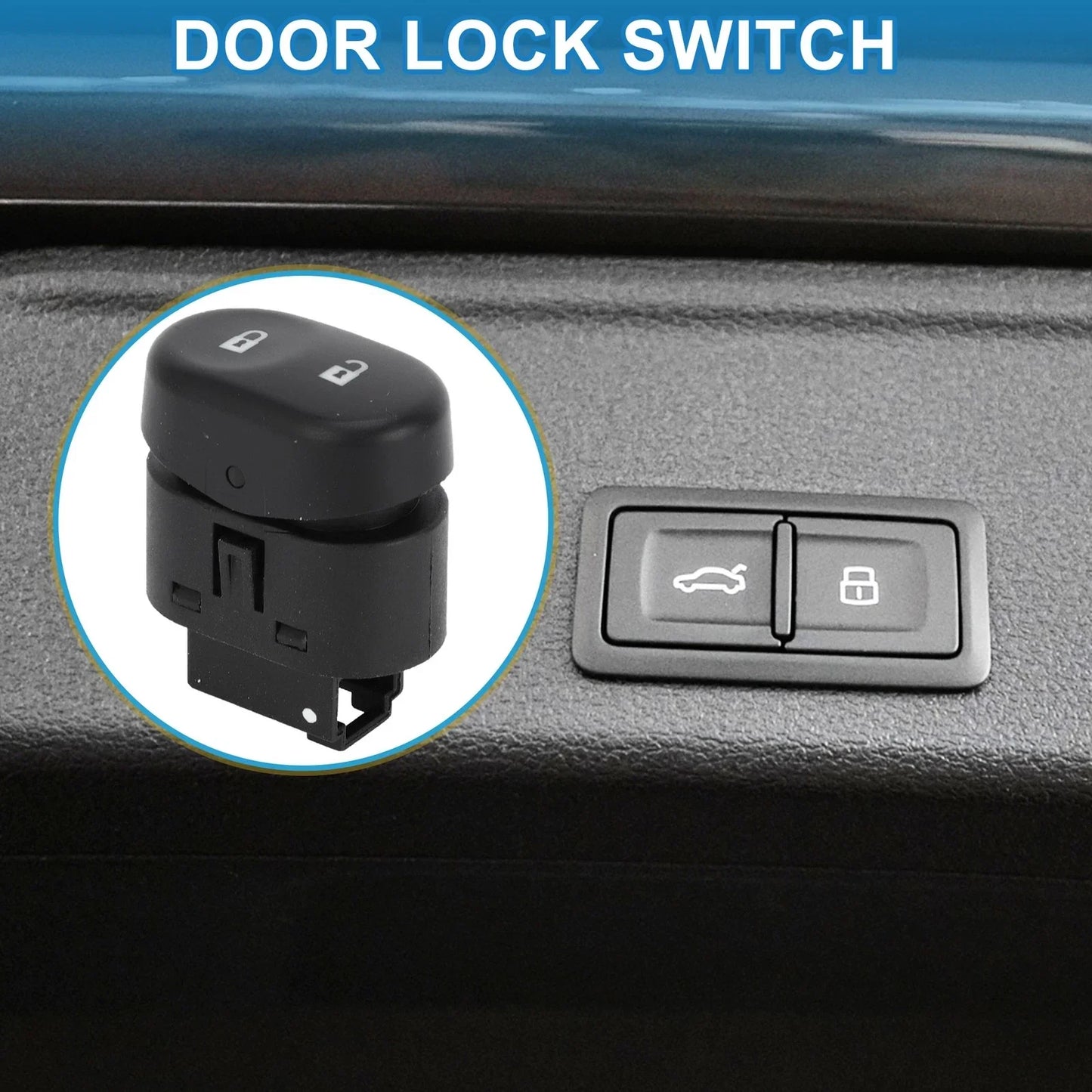 Car Door Lock Switch for Chevrolet Malibu (2008-2009) Plastic & Metal