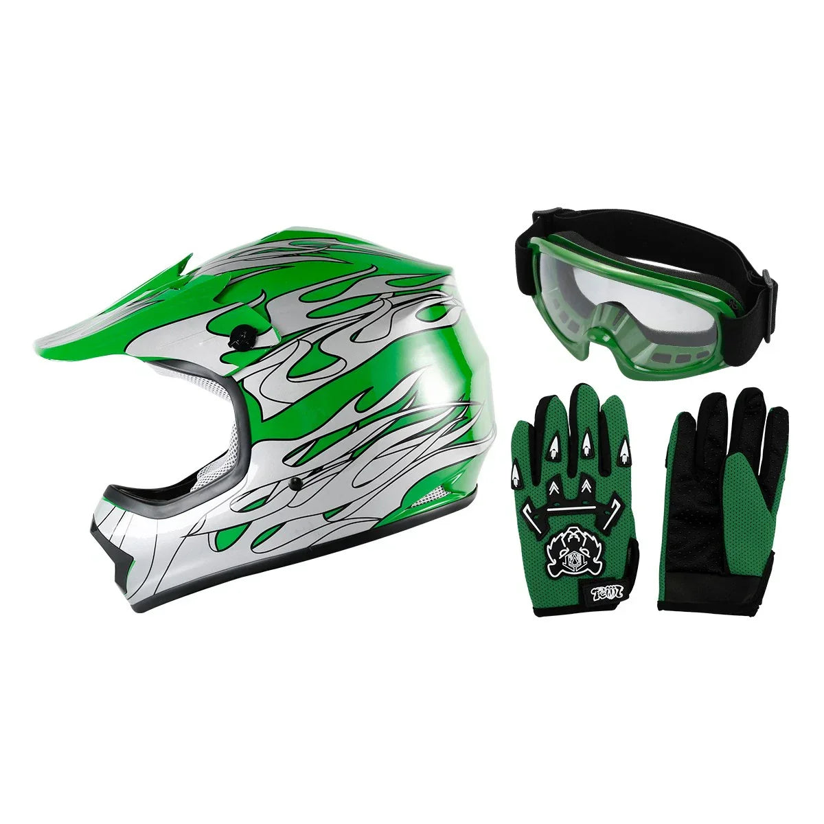 Youth ATV Helmet DOT Offroad Racing for Kids S M L XL
