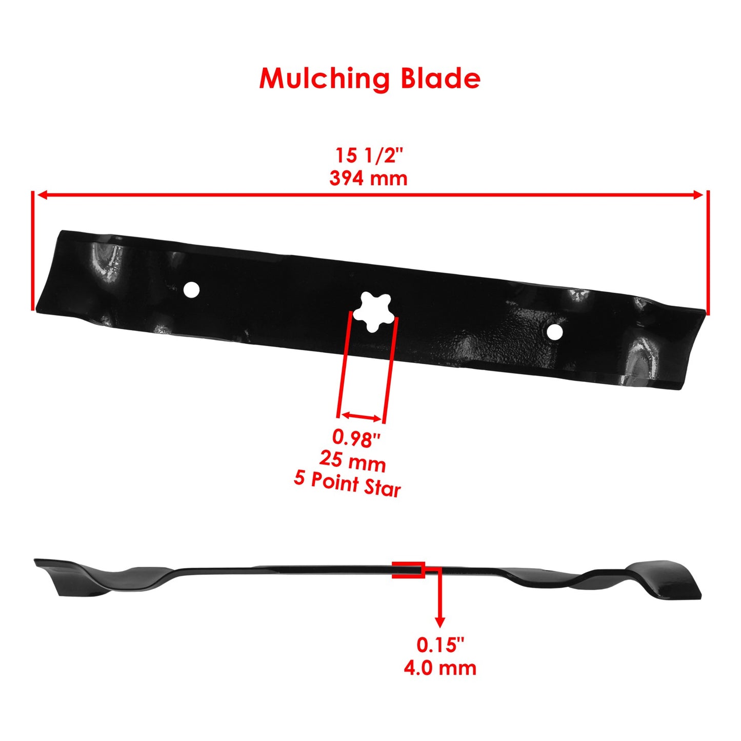 Deck Blade with Bolt Replacement for Husqvarna AYP (2004–2016)