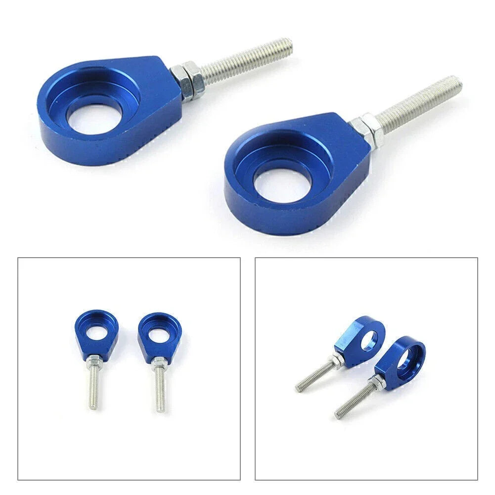 Chain Adjuster Tensioner Block for Dirt Bike Quad ATV CRF50 SSR 15mm Blue