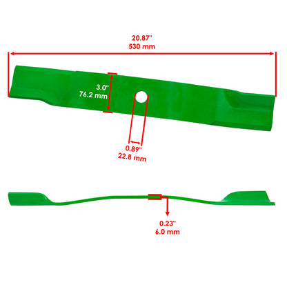 Deck Blade Replacement for John Deere Z997R Z994R Z960R (2008–2024)