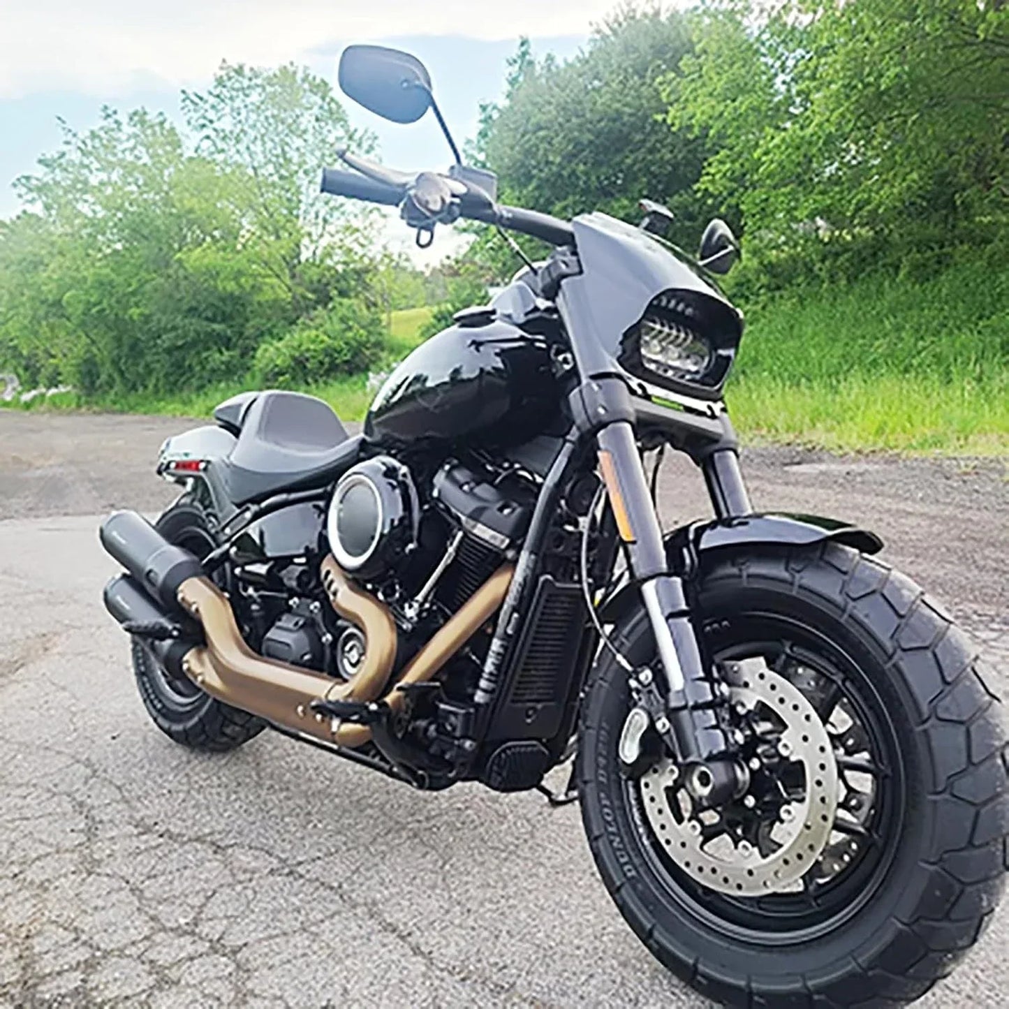 Motorcycle Headlight Fairing Mask for Harley Softail Fat Bob (2018-2022)