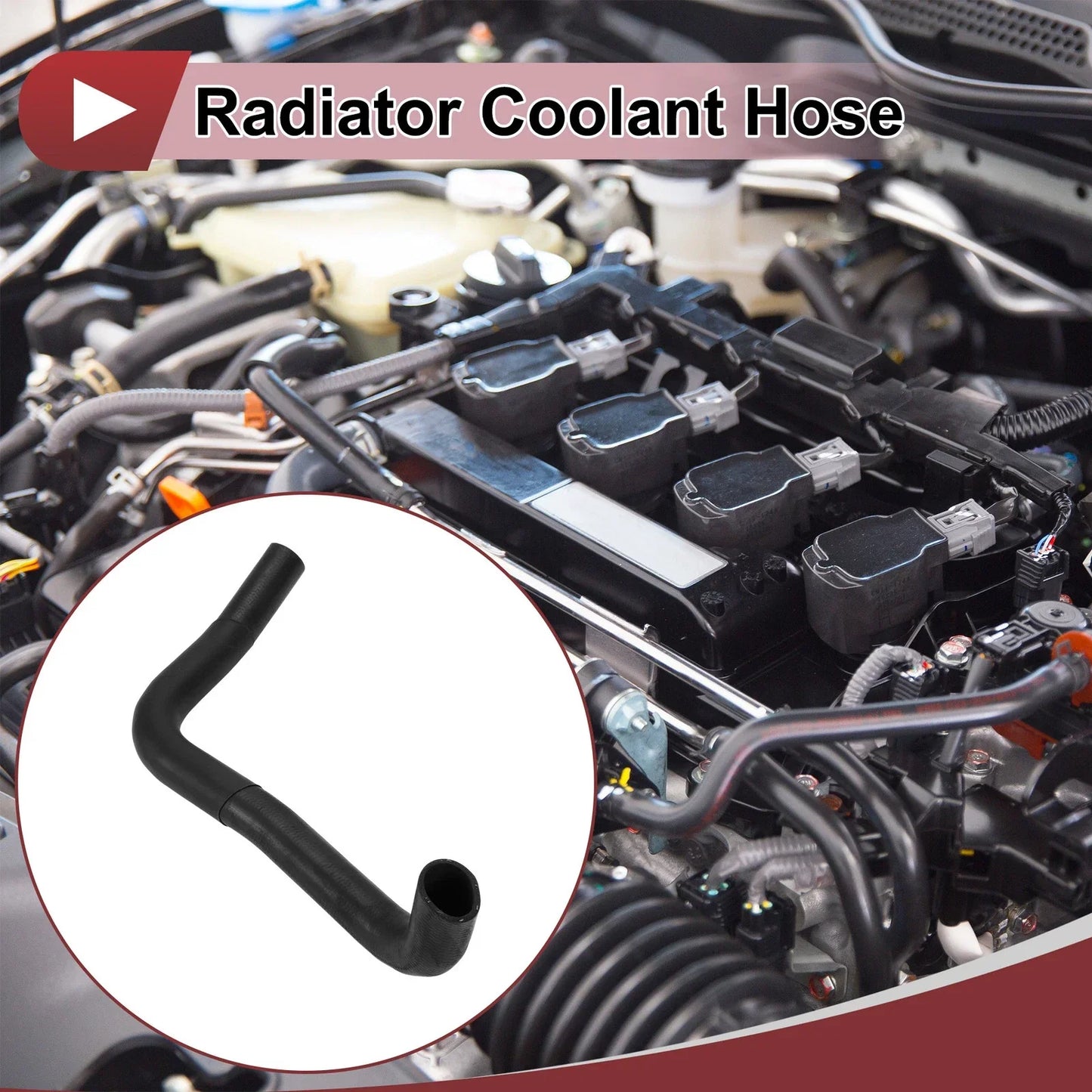 Radiator Coolant Hose for LEXUS LS400 4.0L (1990-1994) Rubber Black