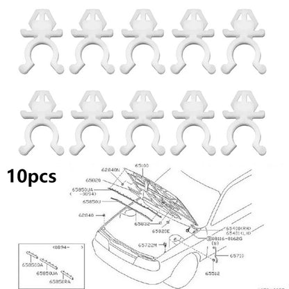 10 x Bonnet Hood Rod Holder Clips for Nissan Frontier Pathfinder (2005-2023)
